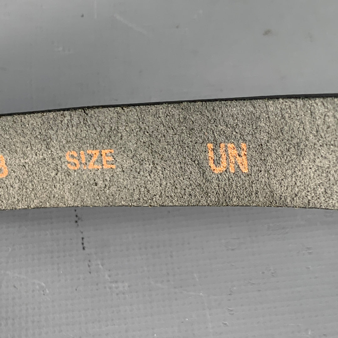 DIESEL BLACK GOLD Black Canvas Leather Suspenders