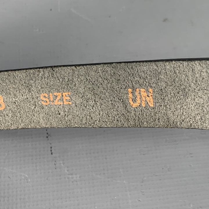 DIESEL BLACK GOLD Black Canvas Leather Suspenders