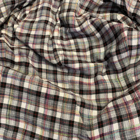 HAIDER ACKERMANN Size 34 Grey Black White Plaid Wool Cotton Sport Coat