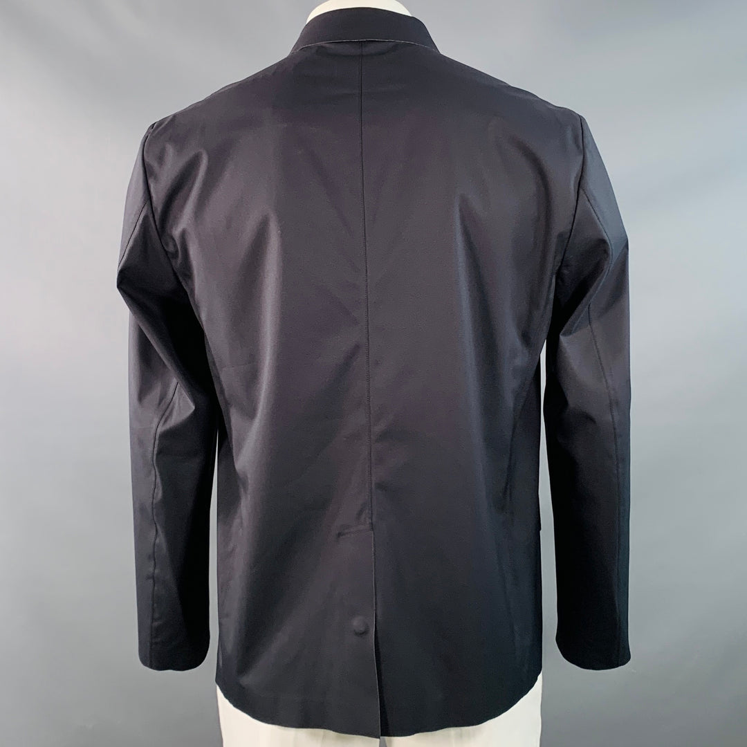 THEORY Size XL Laser Defense Black Polyester Notch Lapel Sport Coat