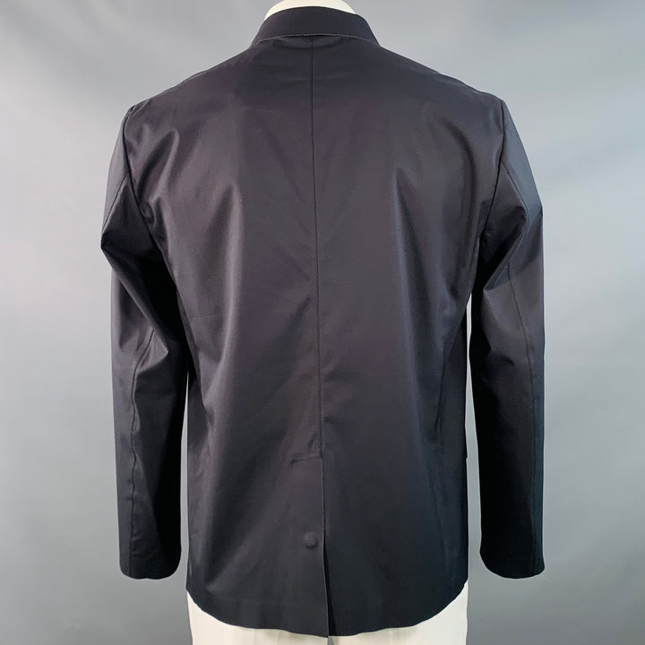 THEORY Size XL Laser Defense Black Polyester Notch Lapel Sport Coat