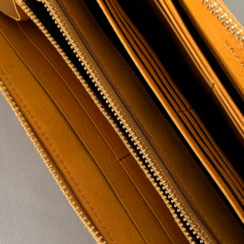 SAZABY Yellow Calf Hair Leather Wallet