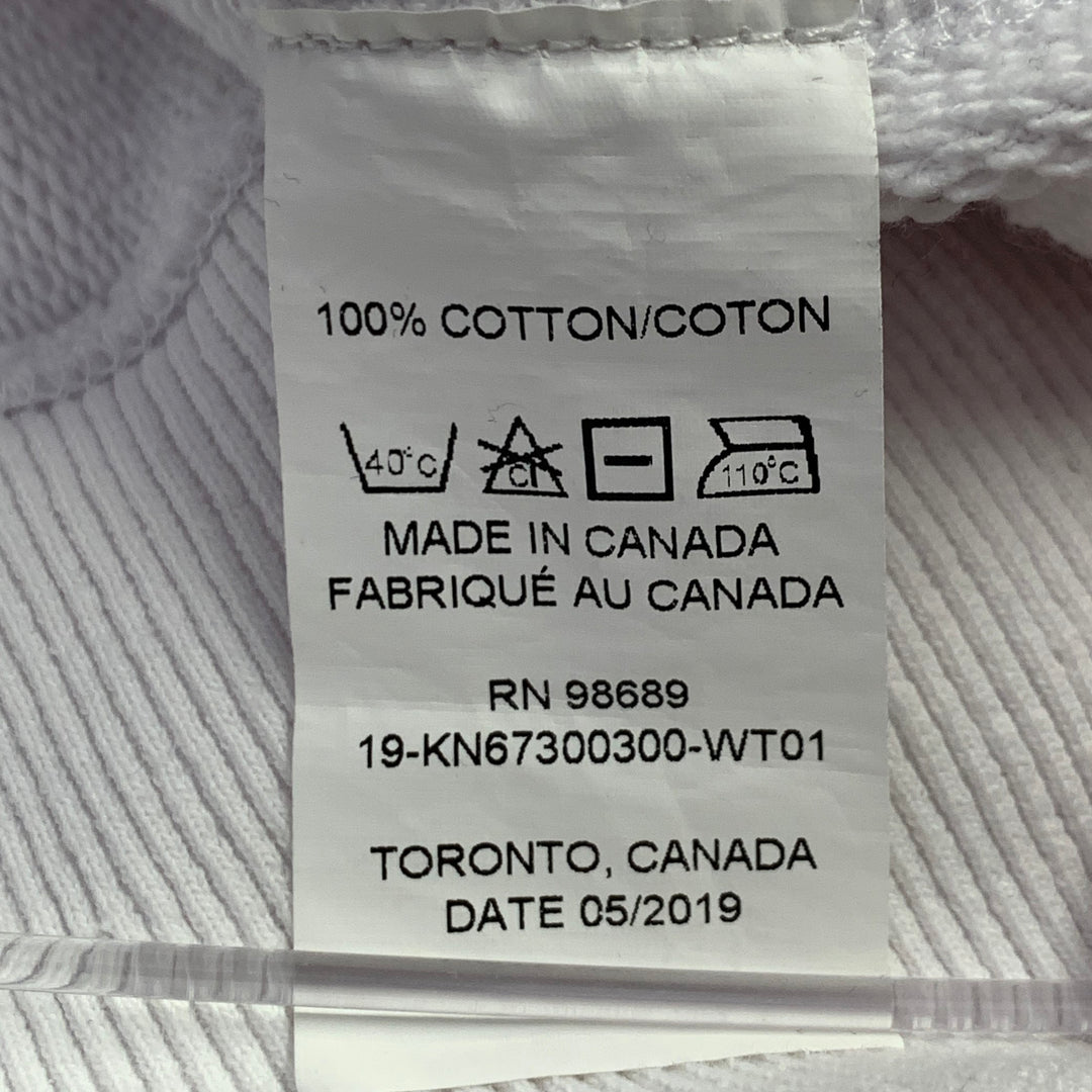 TODD SNYDER x CHAMPION Size XXL White Cotton Hooded Sweatshirt