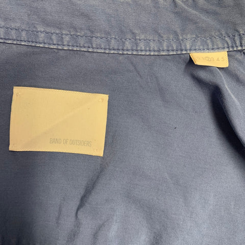 BAND OF OUTSIDERS Size M Blue Cotton One Pocket Long Sleeve Shirt