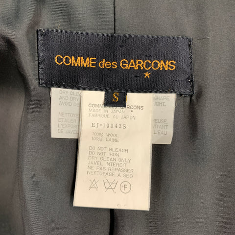 COMME des GARCONS 1980s Size S Black Wool Peak Lapel Blazer