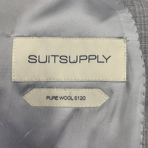 SUITSUPPLY Size 42 Heather Grey Wool Notch Lapel Suit