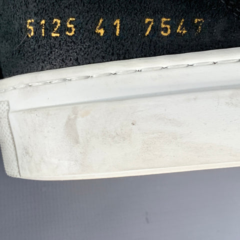 COMMON PROJECTS Size 8 Black Suede Low Top Sneakers