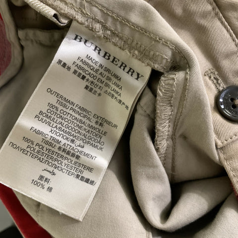 BURBERRY BRIT Size 32 Tan Khaki Solid Cotton Straight leg Casual Pants