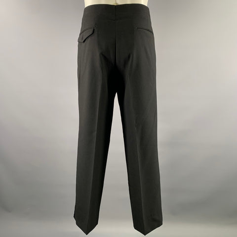 BILL BLASS Size 40 Black Wool Tuxedo Suit