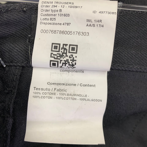CALVIN KLEIN 205W39NYC Size 30 Black Cotton Slim Jeans