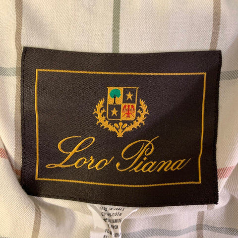 LORO PIANA Size L Blue Polyamide Field Jacket