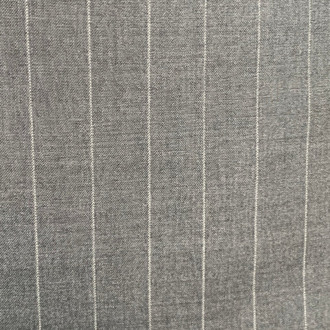 SARTORIO Size 44 Regular Grey Pinstripe Wool Notch Lapel Suit