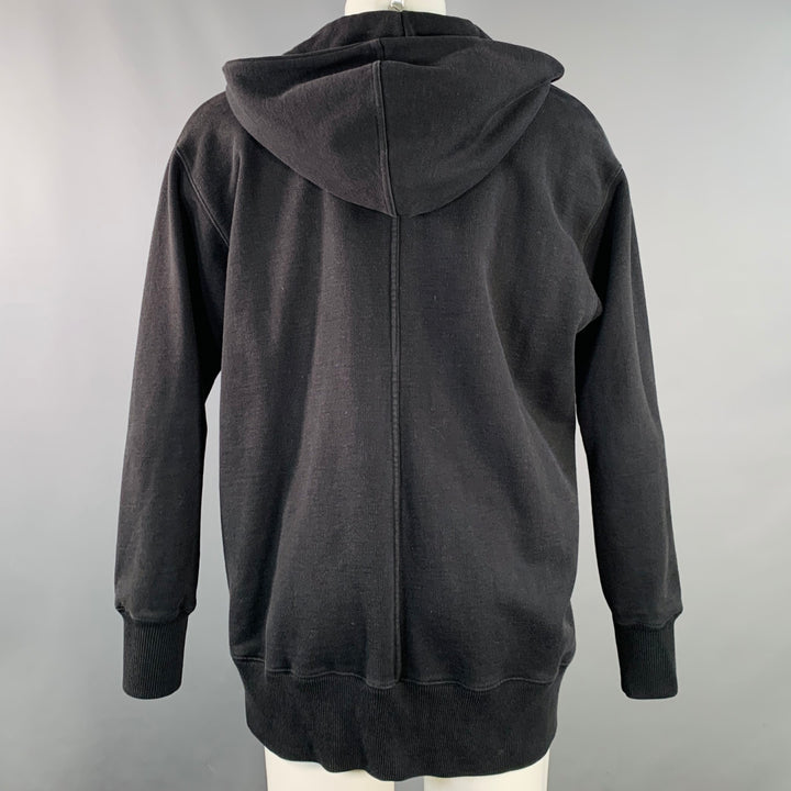 GIVENCHY Size XXS Black Cotton Hooded Zip Up Sweatshirt