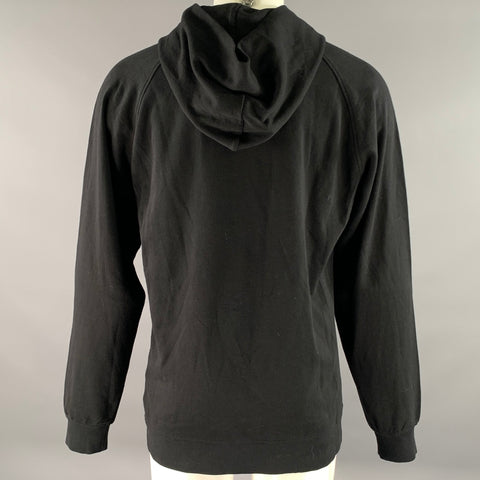 VISVIM Size XL Black Wash Cotton Hoodie Sweatshirt