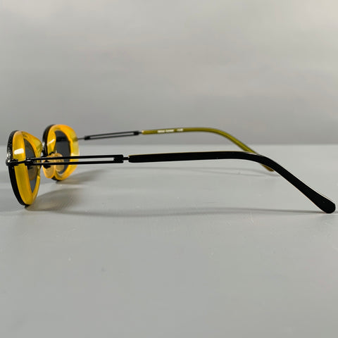 MELISSA Black Yellow Acetate Readers Sunglasses