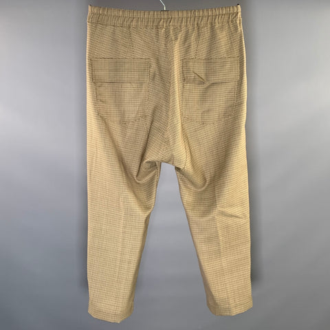 NILI LOTAN Size L Tan Brown Wool Track Pant Casual Pants