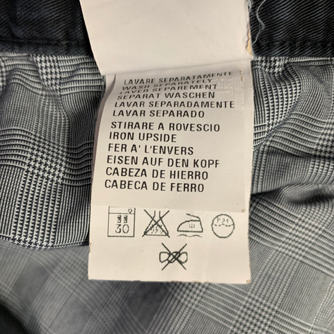 ERMENEGILDO ZEGNA Size 33 Black Cotton Blend Straight Jeans