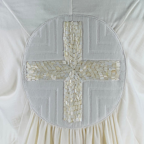MARIANO TOLEDO One Size Cream Draped Belted Vest