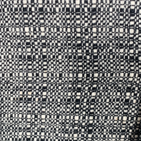 PAUL SMITH Size 36 Black White Woven Wool Notch Lapel Sport Coat