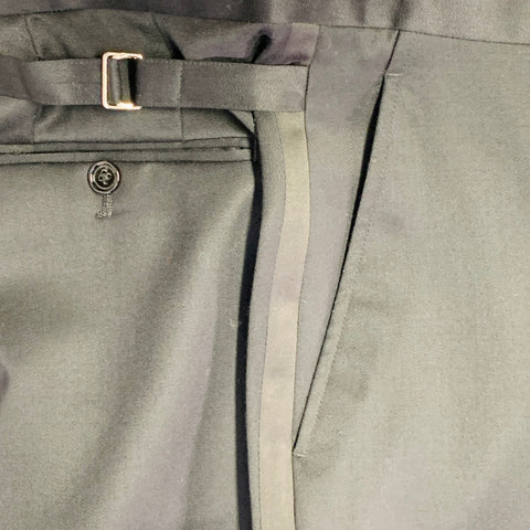 INDOCHINO Size M Black Wool Notch Lapel Tuxedo