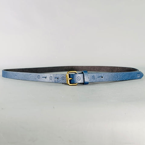 SCOTCH AND SODA Size 38 Blue Leather Belt