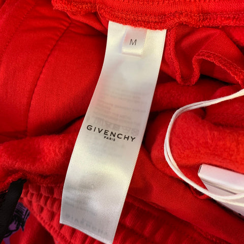 GIVENCHY Size M Red Purple Cotton Sweatpants Shorts