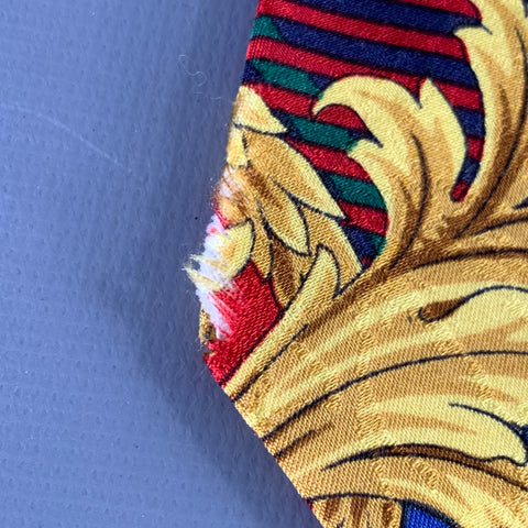GIANNI VERSACE Multi Color Baroque Silk Tie