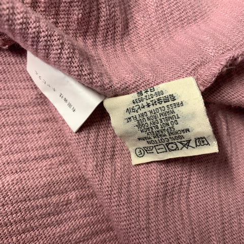 KAPITAL Size L Pink Cotton Crew Neck Pullover