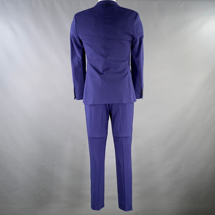ACNE STUDIOS Size 36 Blue Wool Blend Notch Lapel Suit