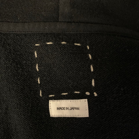VISVIM Size XL Black Zip Cotton Hoodie Jacket