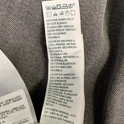 JEAN LEVI STRAUSS Wedgie Straight gris en mélange de coton, taille 27, à boutons