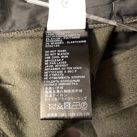 HAIDER ACKERMANN Size 32 Green Olive Viscose Blend Distressed Casual Pants