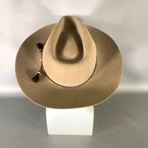 STETSON Size 7.5 Tan Khaki TFUNDF 41328174 Felt Hats