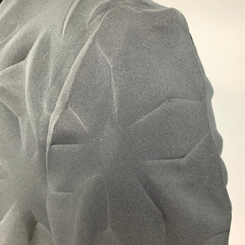 ISSEY MIYAKE Size L Black Polyester Stars Embossed Long Coat