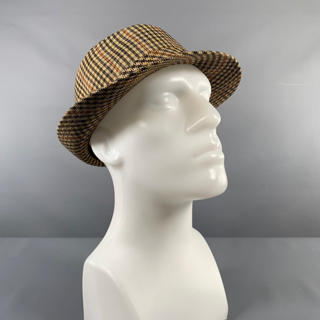 DORMEUIL Size 59 Beige Brown Handstood Wool Hats