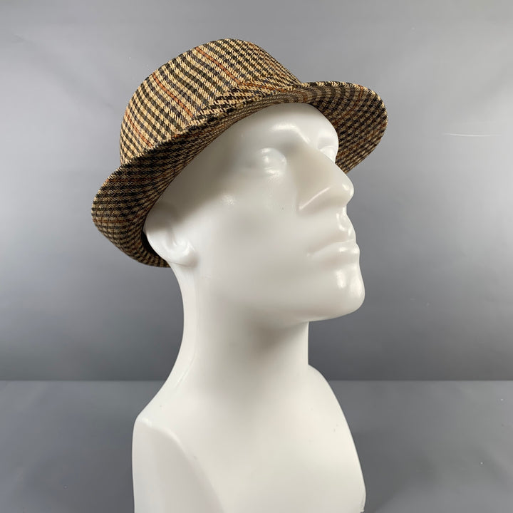 DORMEUIL Size 59 Beige Brown Handstood Wool Hats