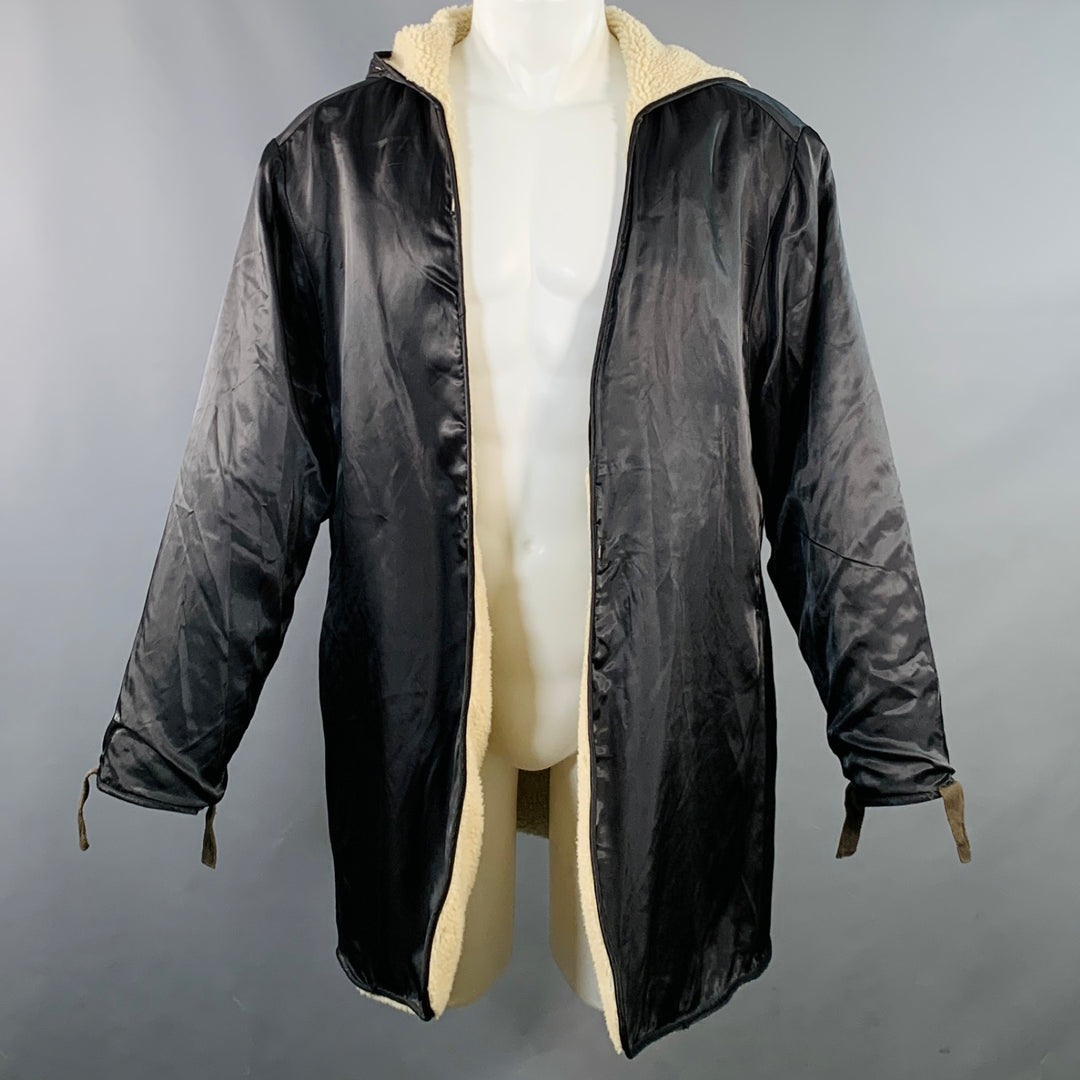 JOHN VARVATOS STAR USA Size M Brown Cotton Blend Hooded Coat