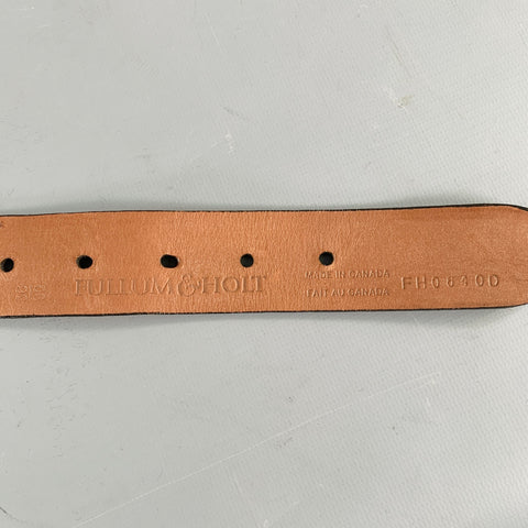 FULLUM&HOLT Size 36 Navy Tan Woven Canvas Belt
