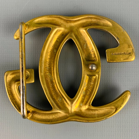 GUCCI Size L Metal GG Monogram Belt Buckle
