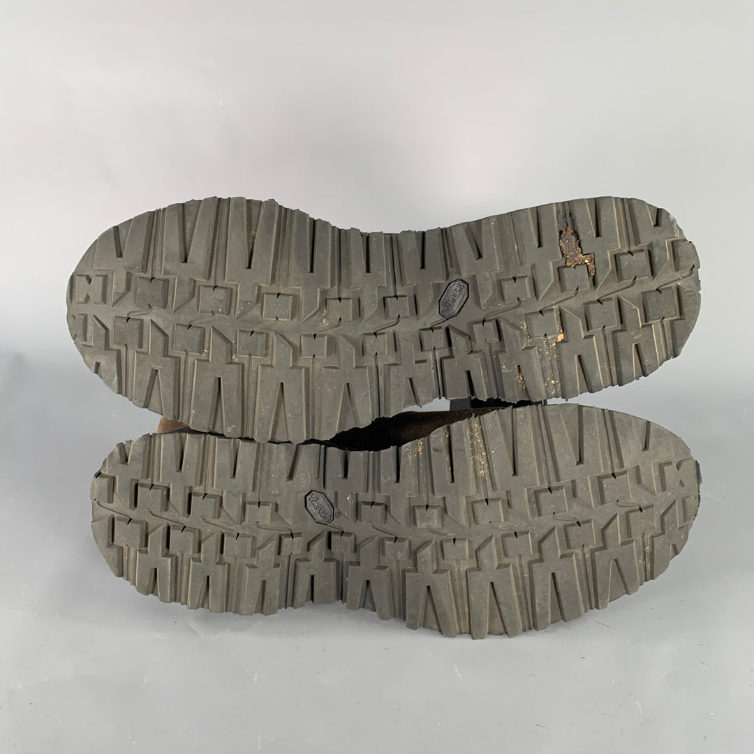 JULIUS_7 Size 9.5 Brown Black Suede Chunky Tread Sole  display picture 3