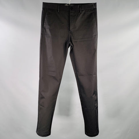 NORSE PROJECTS Size 30 Black Twill Cotton Flat Front Dress Pants