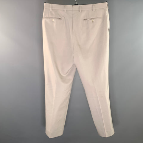 SUIT SUPPLY Size 36 Beige Wool Pleated Dress Pants