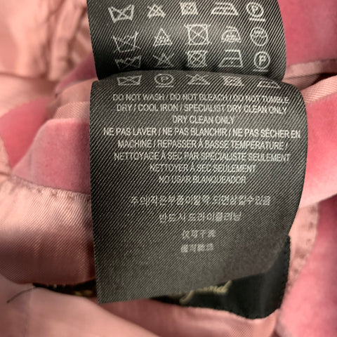 BURBERRY Size 40 Pink Velvet Notch Lapel Sport Coat