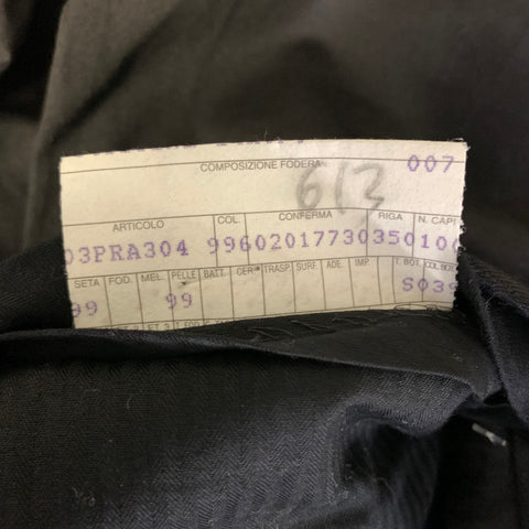 PRADA Size 38 Black Cotton Blend Flat Front Dress Pants