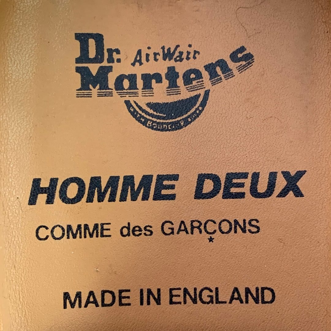 DOC MARTENS x COMME des GARCONS Size 10 Navy Patent Leather Derby Lace-Up Shoes