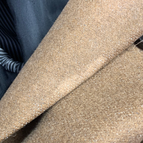 AMI Size 36 Camel Wool Blend Double Breasted Coat