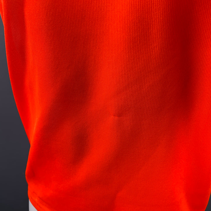 JIL SANDER Size M Orange Neon Jersey Polyester Crew-Neck T-shirt