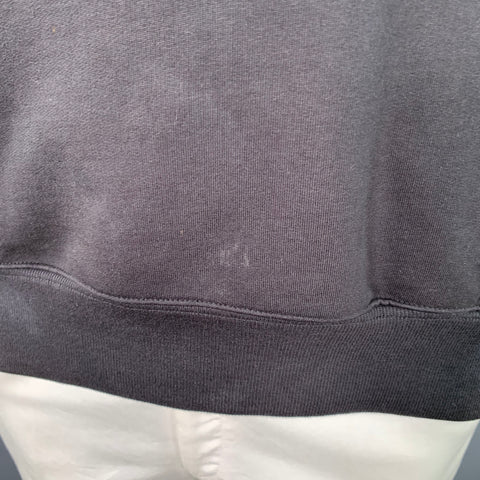PALACE Size L Jumbo Ferg Hood Black Logo Cotton Hooded Sweatshirt