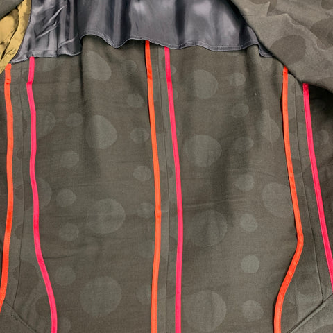PS by PAUL SMITH Taille 40 Manteau de sport en viscose de coton à pois noirs