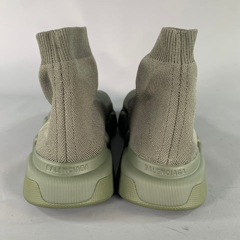 BALENCIAGA Size 8 Olive Speed Sneaker Pull On